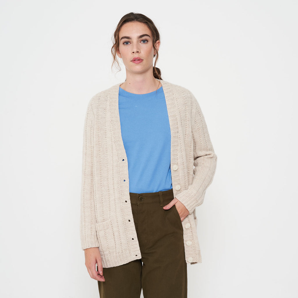 OPSKRIFT: Eldey Strik Cardigan Dame