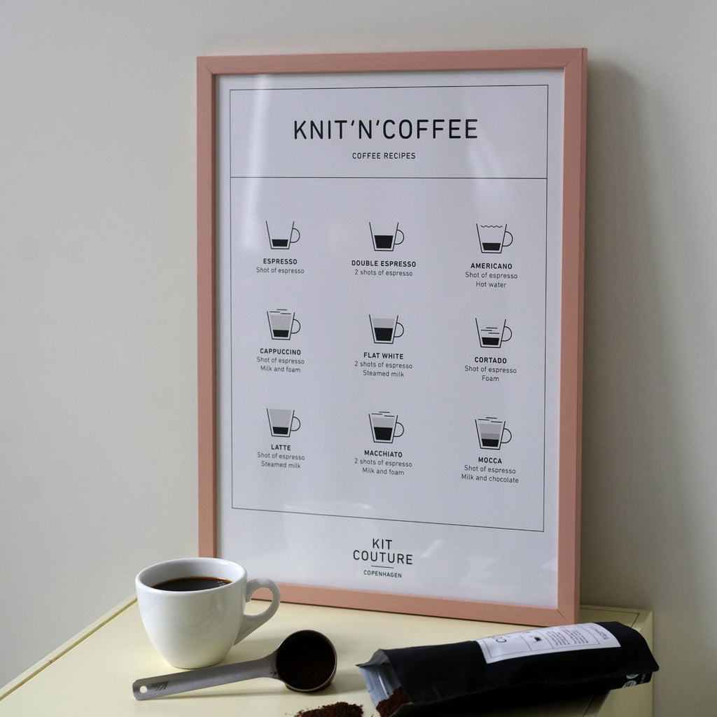 Plakat Knit'n' Coffee