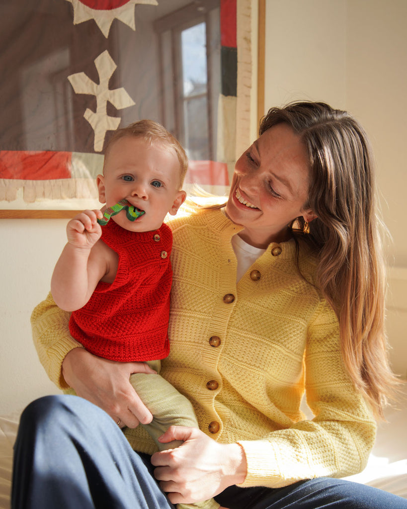 OPSKRIFT: Mykines Strik Vest Baby