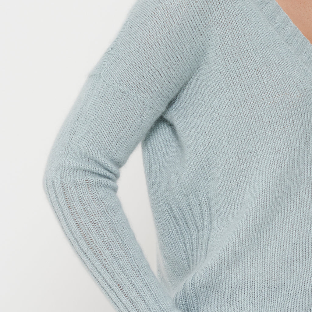 OPSKRIFT: Borgan Strik Bluse V-Hals